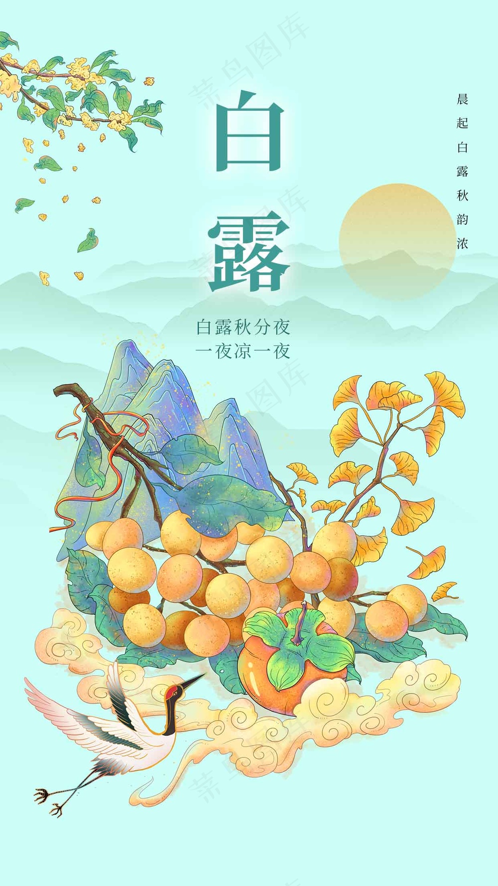 白露节气传统活动海报