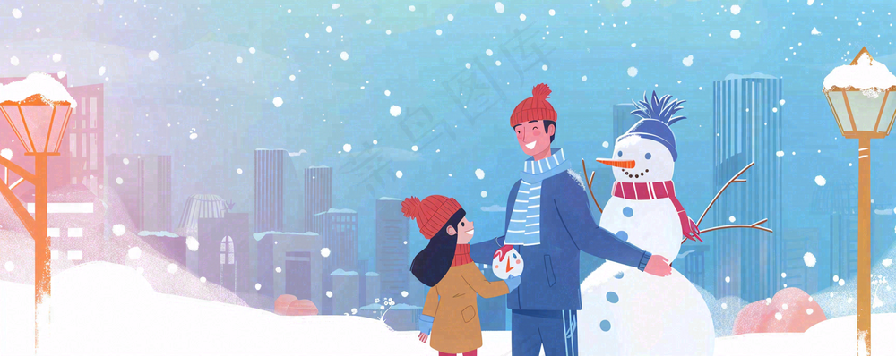 暴雪预警通知公告背景