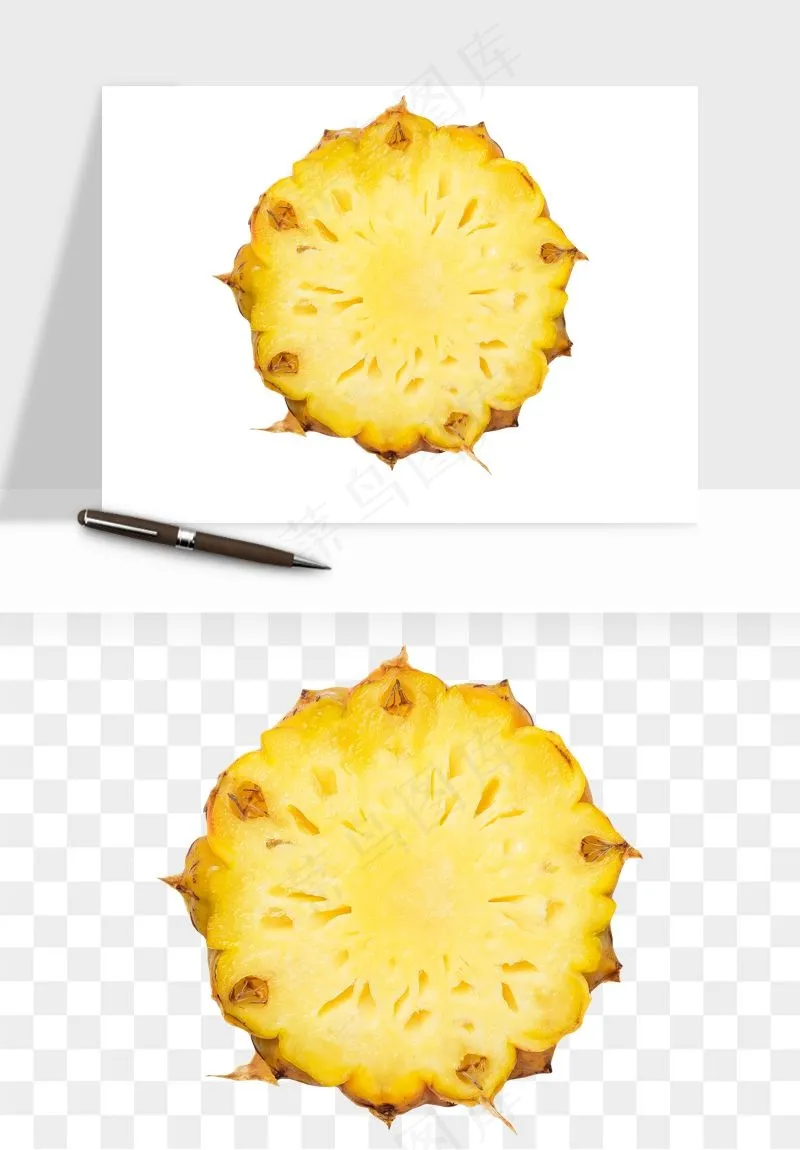 菠萝水果png免抠