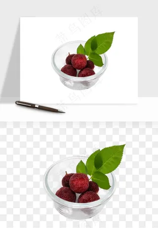 杨梅采摘水果png免抠