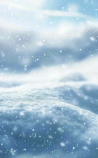 冬天寒冷白雪结冰大寒摄影图