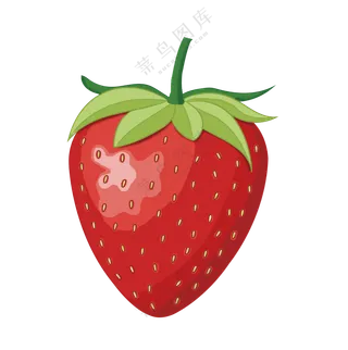 卡通草莓画