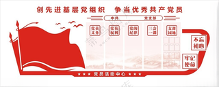 文化墙党建室形象墙