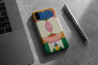 iPhoneX文创手机壳样机手机壳印花贴图样机-2