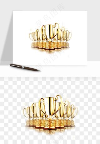 荣誉奖杯冠军金奖png免抠