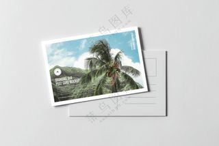 03明信片样机名片贺卡卡片请柬文创展示样机PSD素材