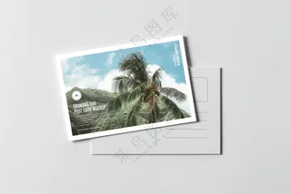 03明信片样机名片贺卡卡片请柬文创展示样机PSD素材