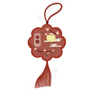 新年红色平安香囊