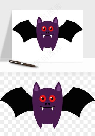 卡通蝙蝠png免抠