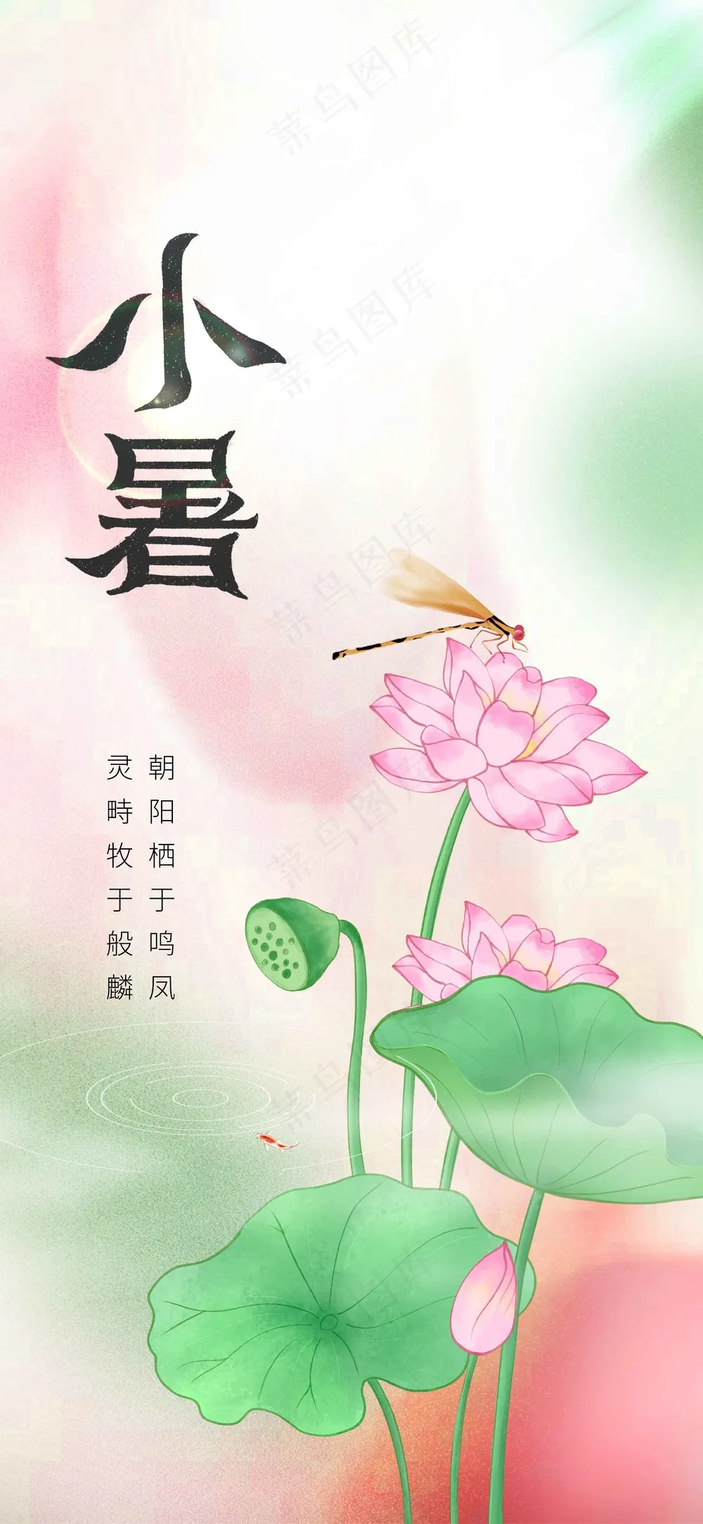 小暑节气传统活动海报