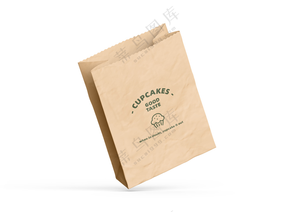 牛皮纸袋食品包装袋外卖打包袋样机-06