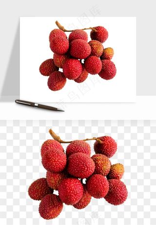 荔枝妃子笑水果png免抠