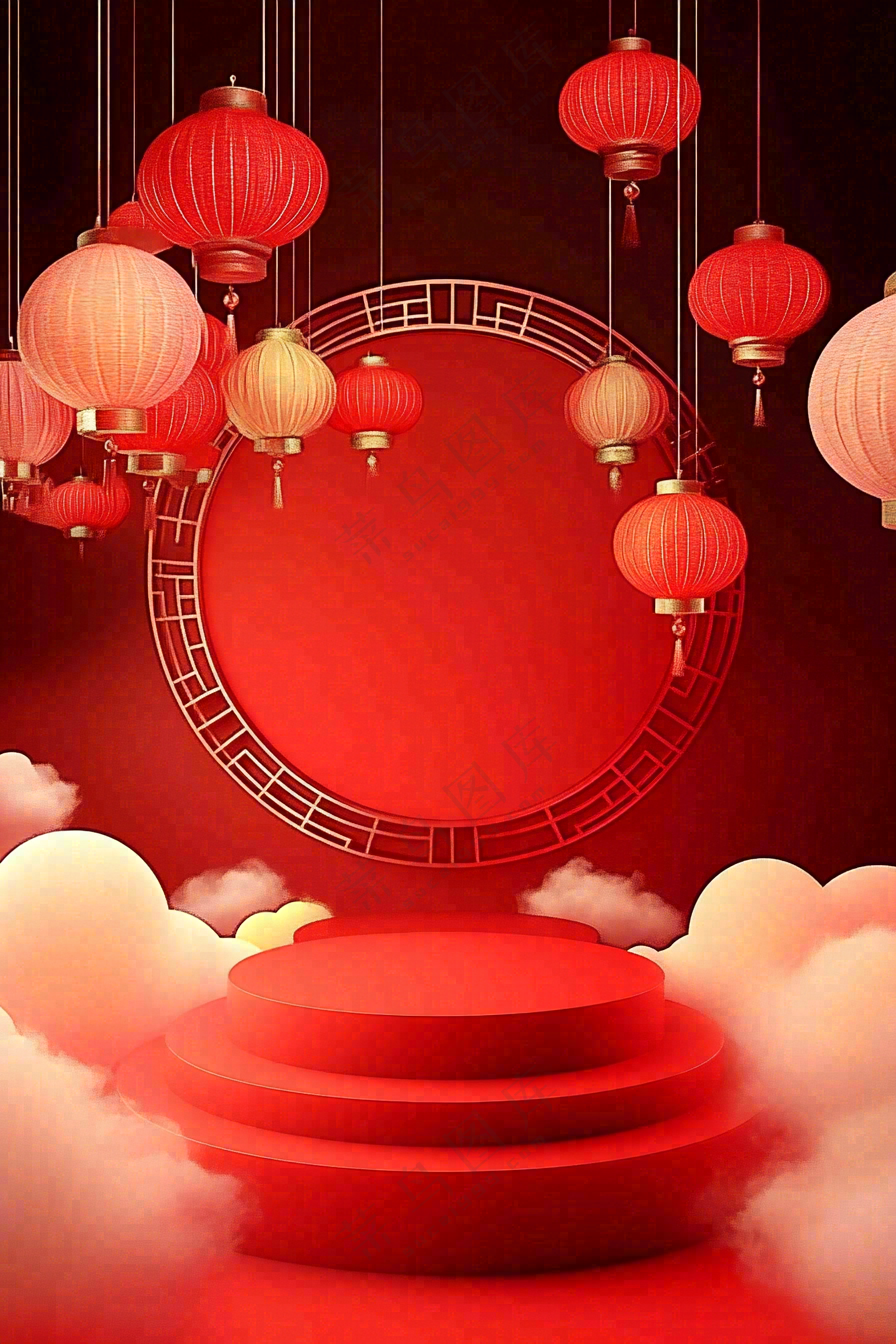 年货节促销电商背景