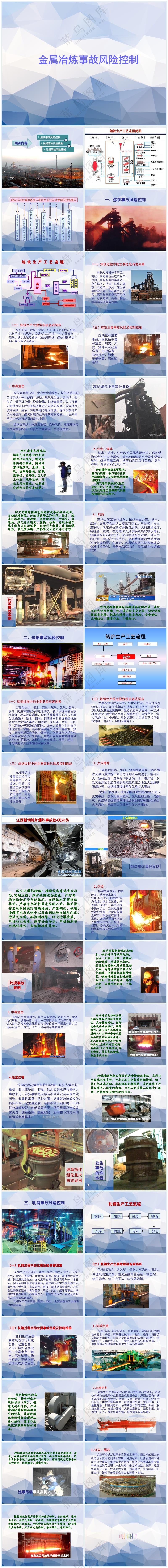 蓝紫色职场风金属冶炼事故风险控制