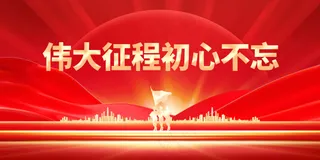 勿忘初心党建活动展板