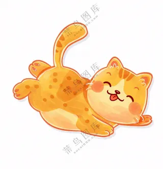 萌宠宠物卡通小猫可爱免抠