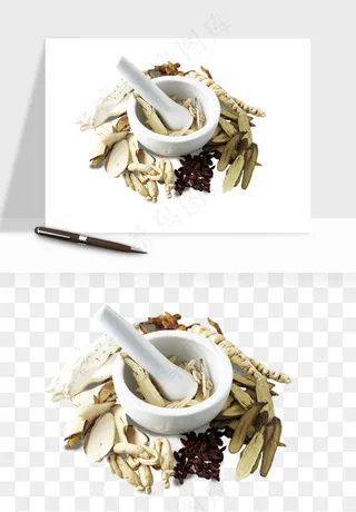 中药养生药材png免抠