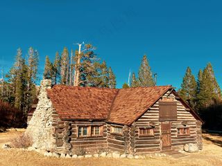 森林中的棕褐童话：复古木屋