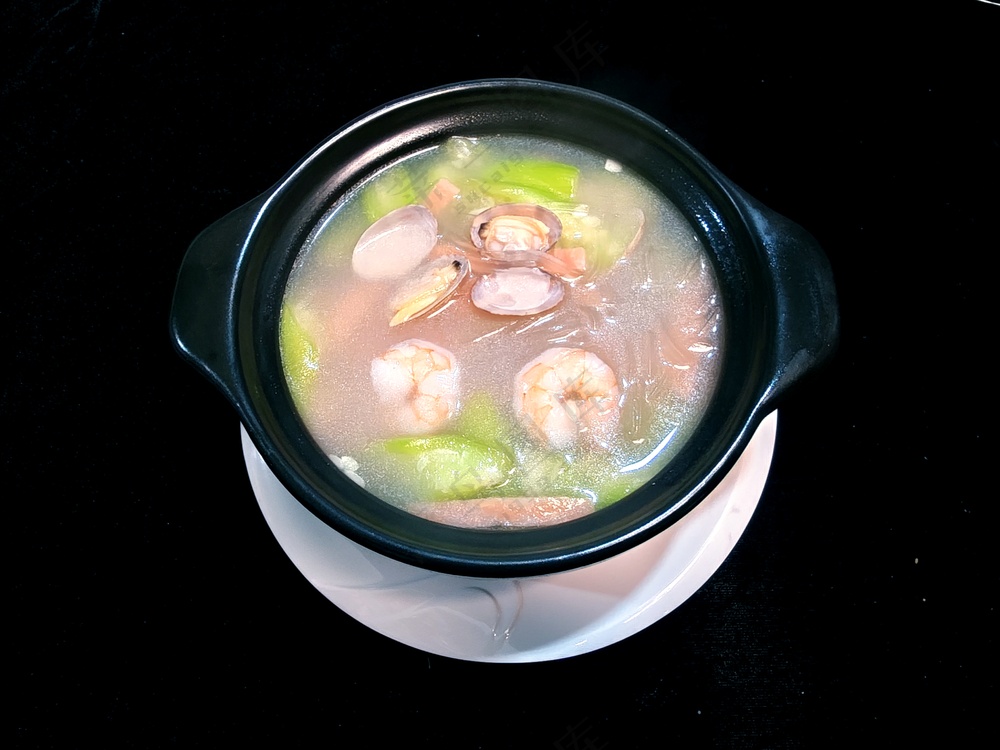 三鲜丝瓜煲