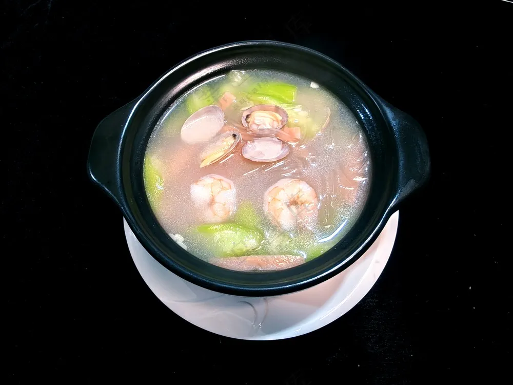 三鲜丝瓜煲