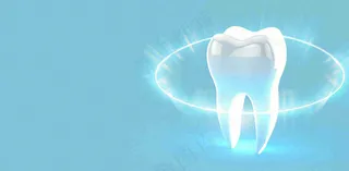 牙医牙科牙齿清洁美白插画背景