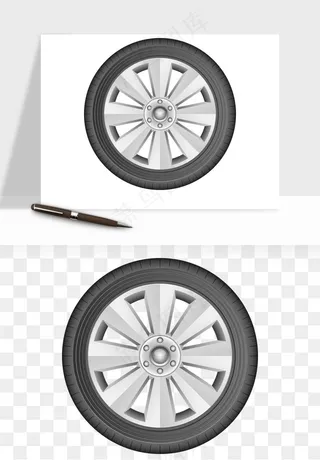 轮胎汽车零件png免抠