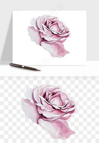 水彩复古花卉png免抠