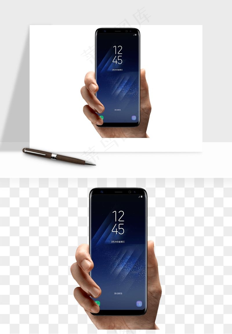 手拿手机素材png免抠