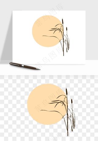 植物芦苇蒲苇香蒲png免抠