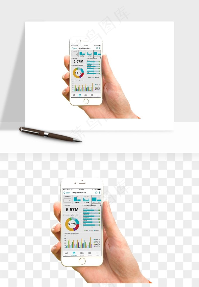 手拿手机素材png免抠