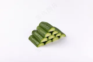 切片小黄瓜食材背景