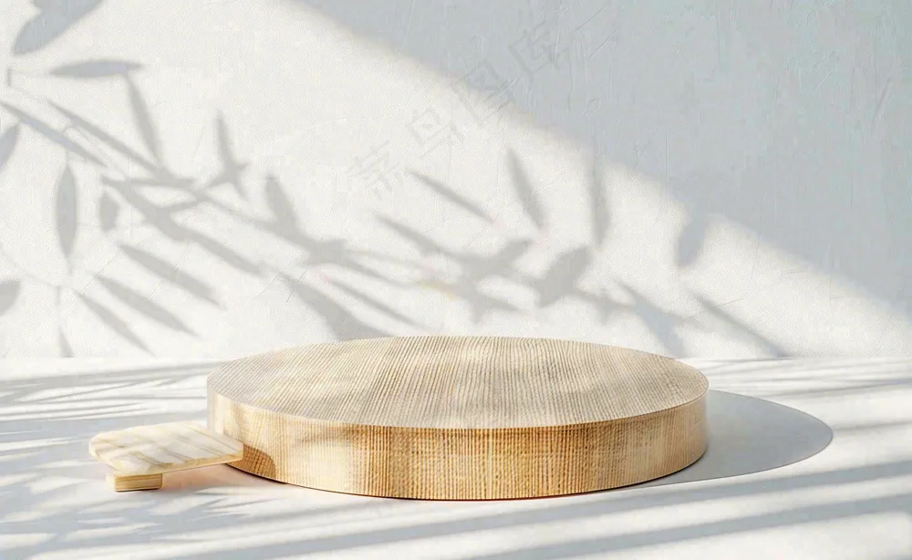 美妆护肤3d展台清新背景