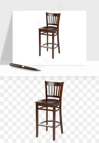 中式木椅子png免抠