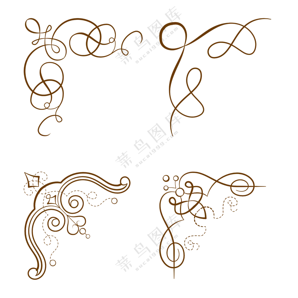 花纹边角框 (4)