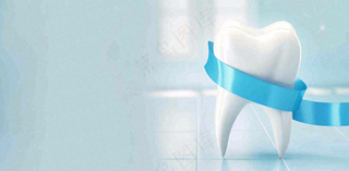 牙医牙科牙齿清洁美白插画背景