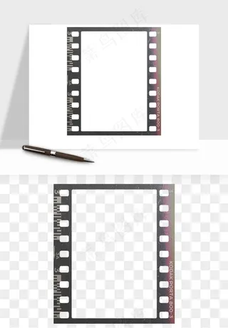 电影黑胶胶片元素png免抠