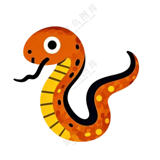 卡通蛇形象