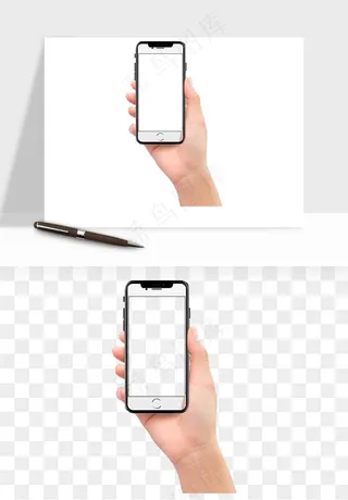 手拿手机素材png免抠