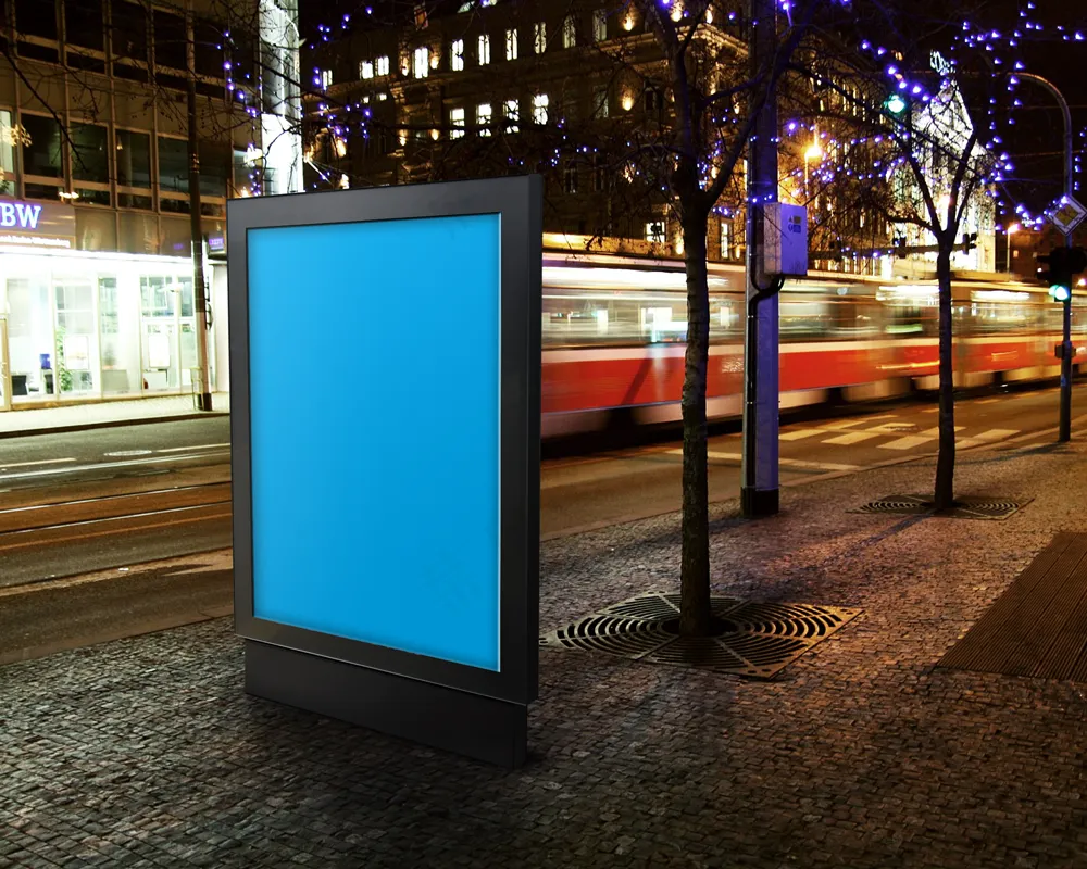 室外广告牌灯箱海报-215