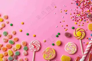 美味的糖果甜蜜摄影图