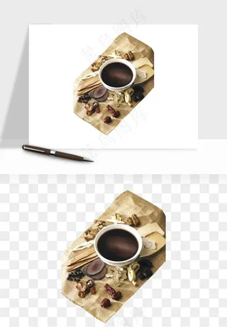 中药养生药材png免抠