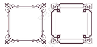 欧式复古边角装饰边框 (4)