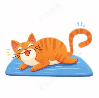 小猫猫咪宠物动物卡通插画免抠