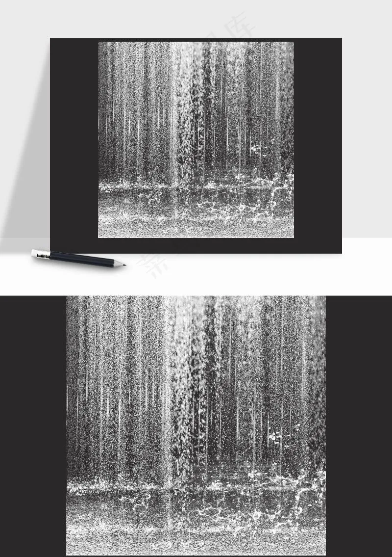 雨水雨滴水珠下雨元素png免抠