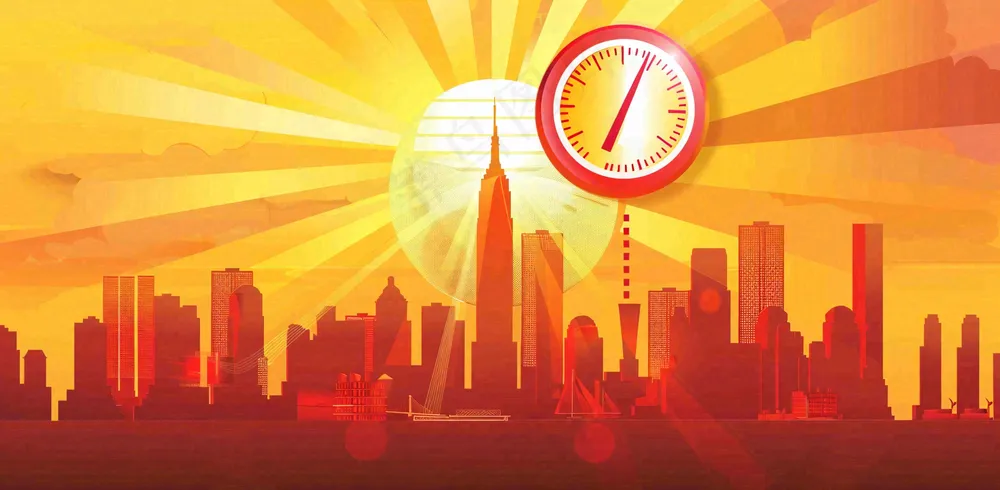 高温预警通知公告背景