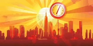 高温预警通知公告背景