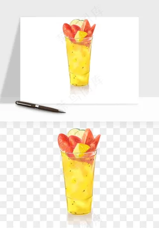 冷饮品果汁饮料png免抠图