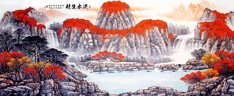 鸿运当头喷绘原图