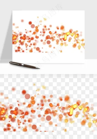 彩色光斑梦幻光点png免抠