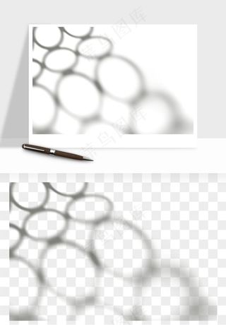 阴影植物窗户投影免抠元素